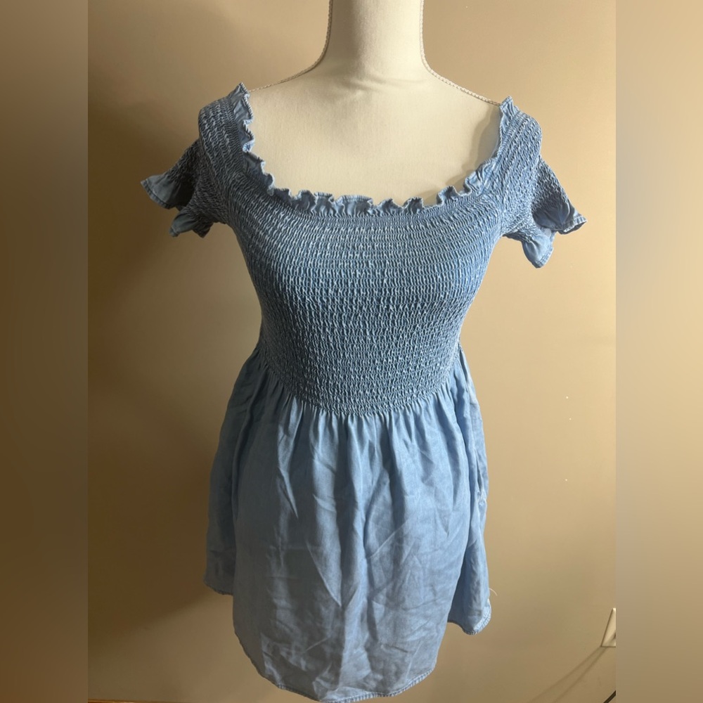 Nwt forever 21 woven denim dress size small
